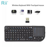 Rii X1 2.4GHz Mini Wireless Keyboard English/ES/FR Keyboards with TouchPad for Android TV Box/PC/Laptop