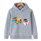 Kids Anime Stumble Guys Hooded Sweatshirts Long Sleeve Pullover Boys Girls Game Print Hoodies Stumble Guys Children Hoodie Tops