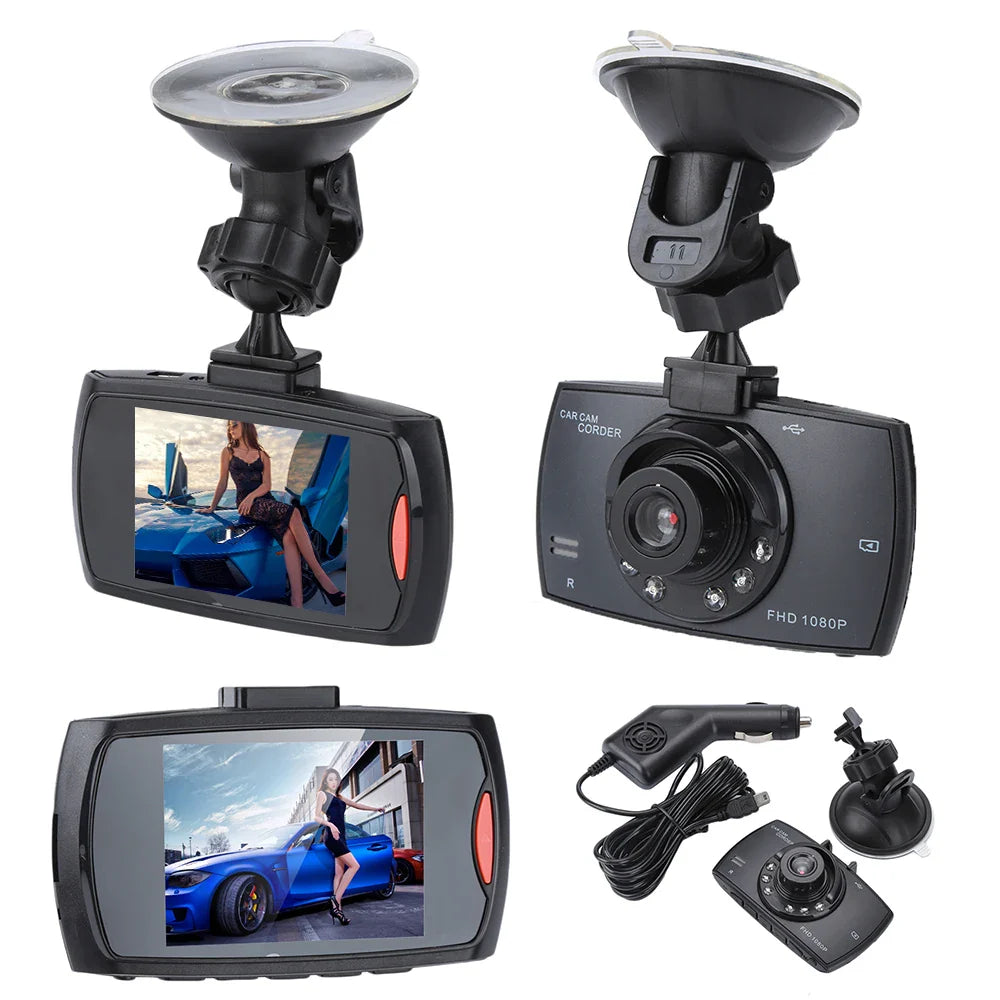 G30 Car DVR Dash Cam Full HD 1080P 140 Degree Dashcam Driving Recorder Cycle Recording Night Vision Wide Angle Video Camera