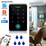 Awapow Access Control Kits CF1-WIFI Tuya Door Access Control System Security Protection IP66 Waterproof Digital Electronic Lock