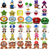 41 Styles Mario Plush Toys Goomba Toad Yoshi Boo Kamek Shy Guy Nabbit Koopa Troopa Ice Flower Anime Stuffed Cartoon Peluche Doll