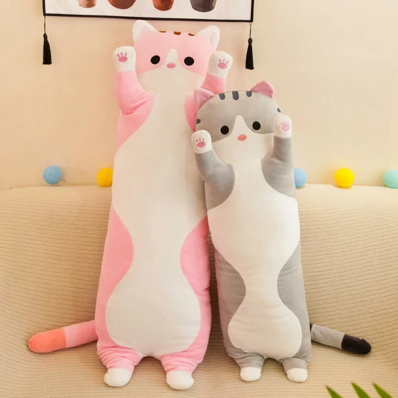 50-130CM Plush Toys Cute Animal Cat Creative Long Soft Toys Office Break Nap Sleeping Pillow Cushion Stuffed Gift Doll for Kids