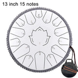 Hluru Music Drum 15 Notes Glucophone Steel Tongue Drum 13 14 Inch 15 Notes C Tone Ethereal Drum Percussion Musical Instruments