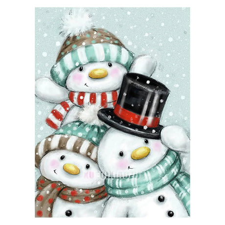 Diamond Painting Christmas Snowman Cross Stitch New Arrival 5D DIY Diamond Embroidery Mosaic Cartoon Craft Holiday Decorations