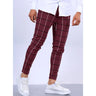 New Men's Plaid Casual Pants Stylish Comfortable Suit Pants Trousers For Office Workers Business Social Daily Wear Pencil Pants