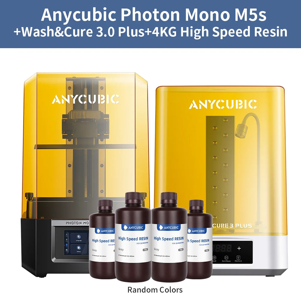 ANYCUBIC Photon Mono M5s 12K Resin 3D Printer 10.1 Inch UV LCD 3D Printer Leveling-Free 3X Faster High-Speed Smart 3D Printing