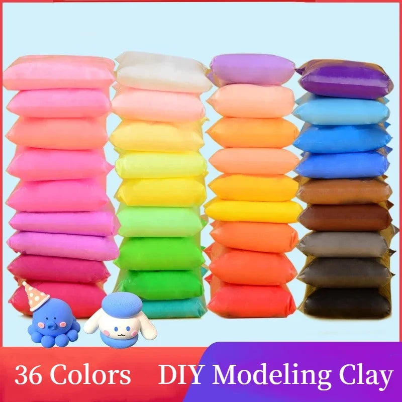 50g/bag Air Dry Plasticine Modeling Clay Slime DIY Handicraft Material Creative Toy Children' Playdough Light Clay Toy for Kid