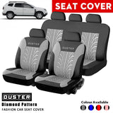 Duster Print Seat Cover Universal Fashion Track Embossed Shape Full Set of Car Interior Accessories Car Car Seat Cover