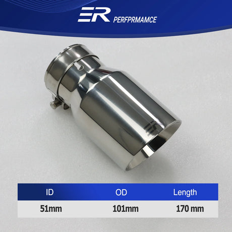 Exhaust Racing car Exhaust Tip Stainless Steel Exhaust System tail pipe decoration car universal muffler nozzles