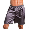 Mens Silk Satin Loose Boxers Briefs Pajamas Casual Shorts Home Nightwear Comfortable Soft Sleep Bottoms Short Pants Sleepwear