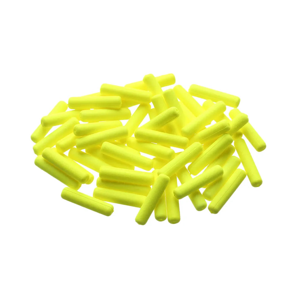 50 Pcs/Bag Light Weight Cylinder Foam Floats Ball Oval Floats Beads Indicator Fish Beans Rig Material Carp Fishing Accessories