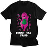 Commit Tax Fraud T Shirt Harajuku Cartoon Letter Printing T Shirt Graphic Casual Crew Neck Short Sleeve Plus Size T Shirt Women