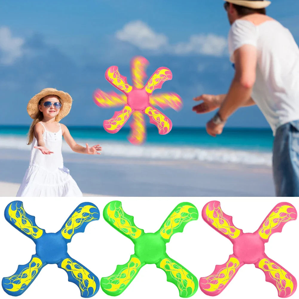 3 Bladed Boomerang Interactive Flying Discs Funny Returning Boomerangs Toy Decompression for Parent Child Pet Interactive Toys