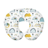 Soft and Breathable Ushaped Nursing Pillow Cover Cartoon Print Pillow Case Breastfeeding Pillow Slipcover Protectors A2UB