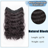 AS-Part Synthetic Clip In Hair Extension Long Thick Curly Natural Blonde Flase Hair Hairpieces For Women Heat Resistant