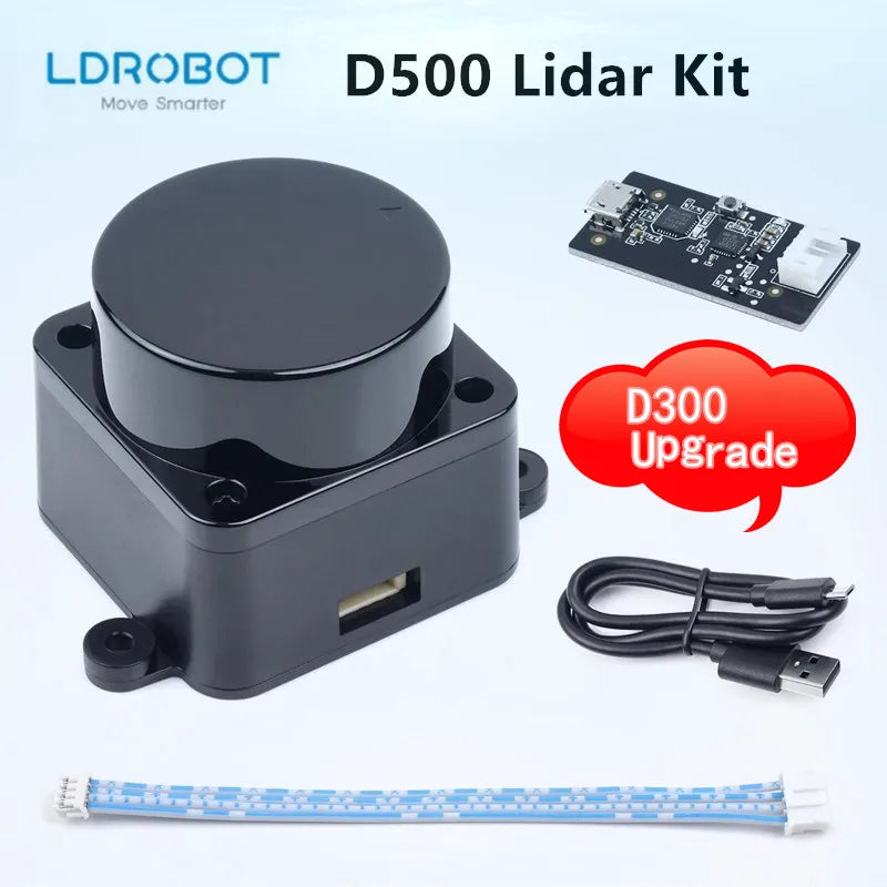 LDROBOT D500 Lidar Kit DTOF outdoor robot SLAM Navigation Scanning Laser Radar Sensor support ROS1 ROS2 D300 Lidar kit Upgrade