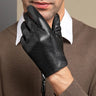 2Pcs Luxury Mens Genuine Leather Gloves Sheepskin Driving Gloves Male Mittens for Riding Motorcycle 가죽장갑 перчатки механикс