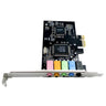 PCI-E 5.1 Sound Card Computer PCIE 5.1 Channel 3D Audio 6 Channels 3D Games Music Digital Sound Card PCI Express 5.1 CH 24Bit