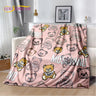 HD Cartoon Moschino Toy Bear 3D Blanket,Soft Throw Blanket for Home Bedroom Bed Sofa Picnic Travel Office Rest Cover Blanket Kid