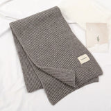 Warm Knitted Wool Soft Scarf Women Solid Korean Style Skinny Long Woolen Yarn Autumn Winter Travel Casual Neckechief Bufanda New