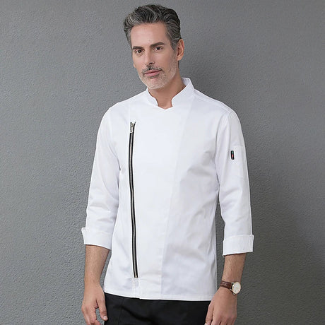 High Quality Black Long Sleeve Master Cook Work Uniforms Restaurant Hotel BBQ Kitchen Workwear Clothing Food Service Chef Tops