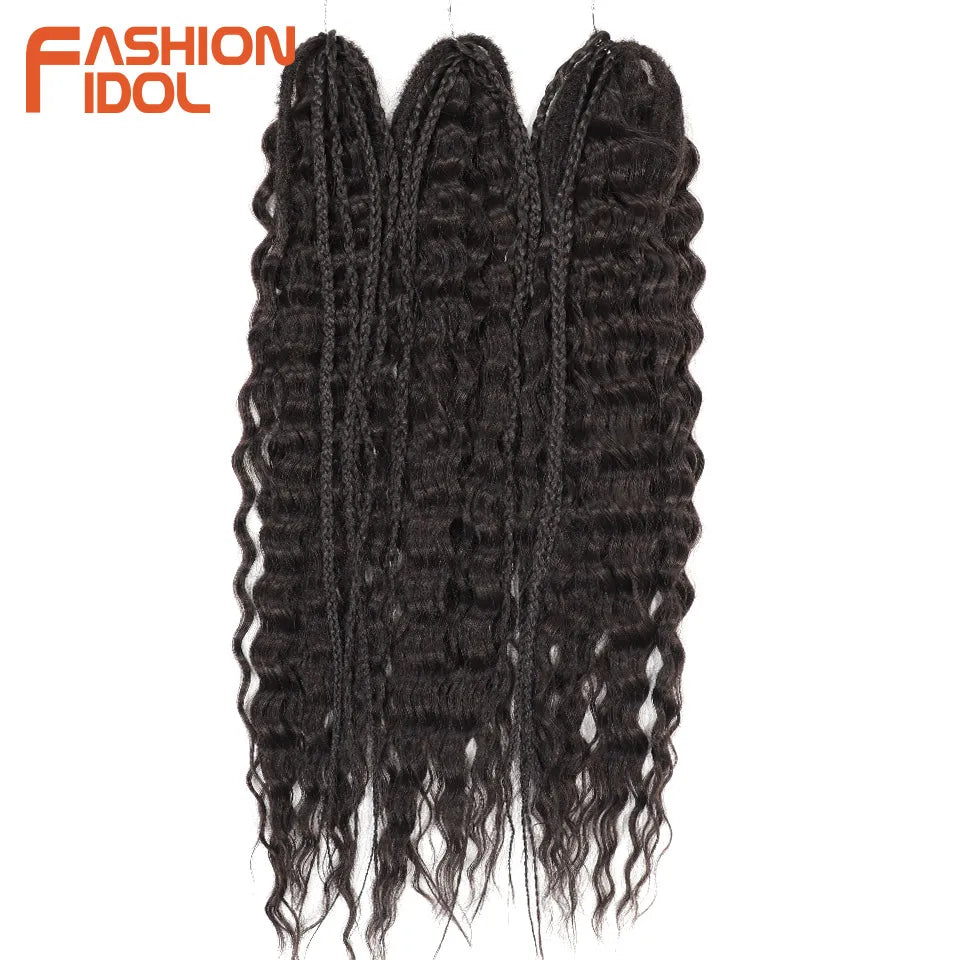 Ariel Hair Synthetic Twist Crochet Curly Hair 24 Inch Water Wave Braid Hair Ombre Blonde Brown Deep Wave Braiding Hair Extension