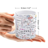 Math Teacher Mugs School Students Cups Mathematics Parabolic Formulas Drinkware Geek Nerd Tea Coffee Mugen Coffeeware Teaware