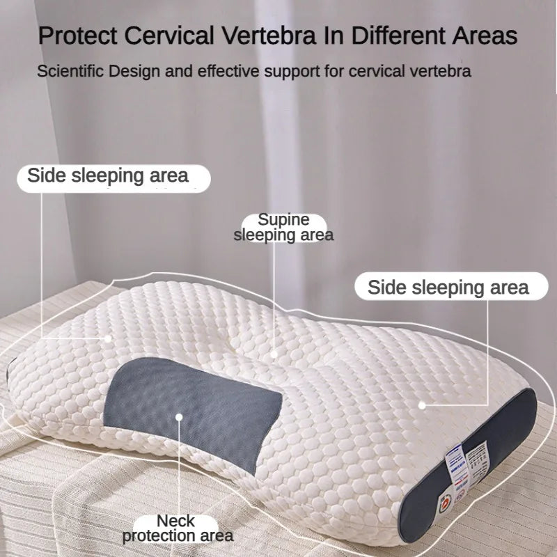 Orthopedic Reverse Traction Pillow Protects Cervical Vertebra and Helps Sleep Single Neck Pillow Can Be Machine Washable 48X74cm