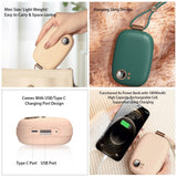 5000mAh Power Bank Mini Electric Hand Warmer USB Rechargeable Winter Heater Household Outdoor Travel Handy Warming Tool