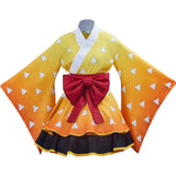 Ghost Killing Team Cos Clothing Zaomen Charcoal Zhilang Mi Douzi Fire Pillar Maid Skirt cosplay kimono in stock