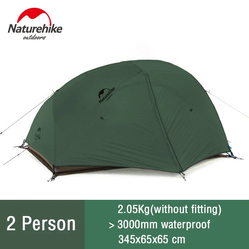 Naturehike Camping Tent Star River 2 Person Dome Tent Double Layer Ultralight Backpacking Tent Waterproof Outdoor Travel Tent