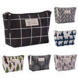 Women Travel Cosmetic Makeup Toiletry Bag Organizer Animal Print Cosmetic Bag Purse Lady Portable Make Up Bag Wash Bag Pouch Kit