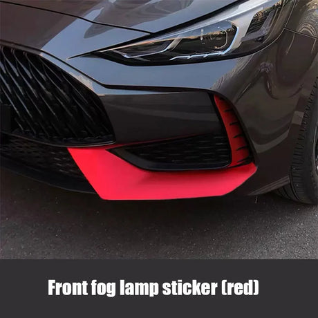 For MG GT 2022 2023 Front fog lamp sticker lamp eyebrow decoration sticker body color changing film sticker