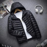 New Brand Autumn Winter Light Down Jacket Men's Fashion Hooded Short Ultra-thin Lightweight Youth Slim Coat Down Jackets