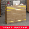 European Curved Reception Desks for Small Shop Front Desk Reception Counter Cash Register Barber Shop Clothing Store Bar Counter