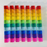 Acrylic Cubes Rainbow Gem Blocks Transparent Stacking Toys Sensory Training Crystal Toys Early Educational Toys for Children