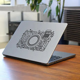 Abstract Camera Art Vinyl Laptop Stickers for Macbook Pro 14 Air Retina 13 15 Inch Mac Skin Computer Tablet Decor Notebook Decal