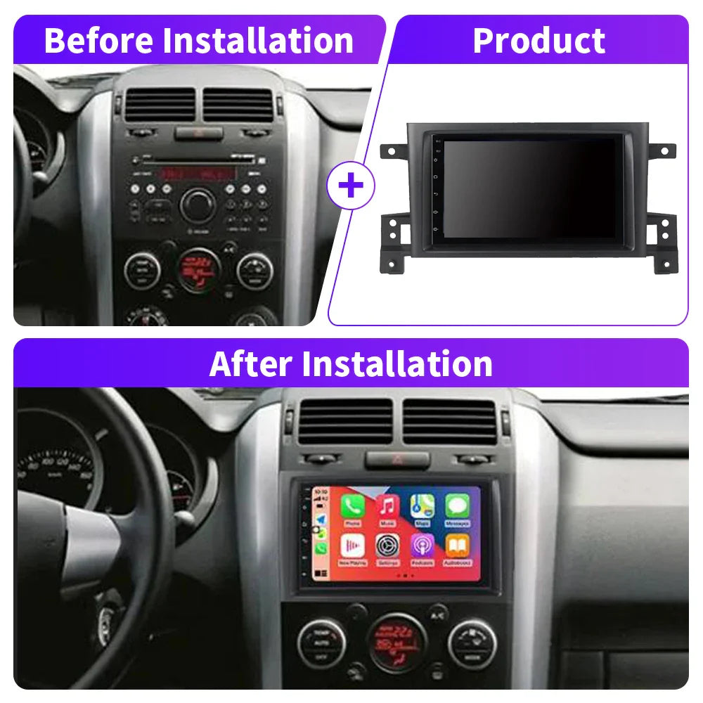 EKIY KK5 Car Radio Stereo For Suzuki Grand Vitara 3 2005-2015 Android Intelligent System Multimedia Video Player Navigation GPS