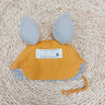 Baby Animal Ears Cute Fisherman Cap Breathable Linen Fetal Hat Kids Fun Squirrel Standing Ear Cotton Linen Sun Hat