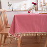 Pastoral Red and White Plaid Tablecloth Linen Cotton square Coffee Table Cloth Rectangular picnic tablecloth Tableware for Home