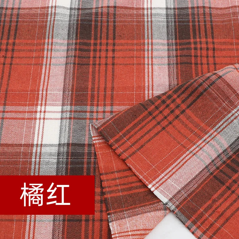 Yarn Dyed Soft Thickening Grinding Wool Plaid Fabric JK Clothing Shirt Skirt Jacket Pants Check Cloth DIY Apparel Sewing Fabrics