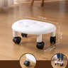 Movable Living Room Low Stool Silent Universal Wheel 360° Rotating Seat Outdoor Camping Picnic Plastic Portable Chair Children