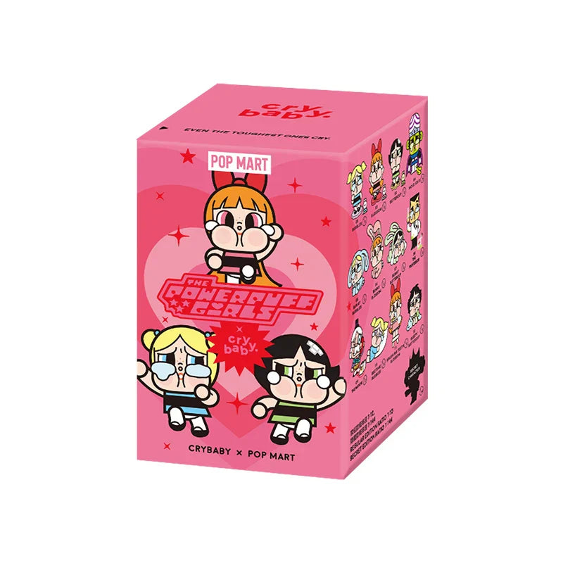 POP MART CRYBABY X Powerpuff Girls Series Mystery Box by Molly 1PC/12PCS POPMART Blind Box Action Figure Cute Toy Birthday Gift