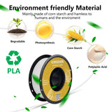 Kingroon 3D Printer PLA PETG Filament 1kg 1.75mm For 3D Printer,TPU 2.2LBS 3D Printing Plastic Material Eco Friendly Fast Ship