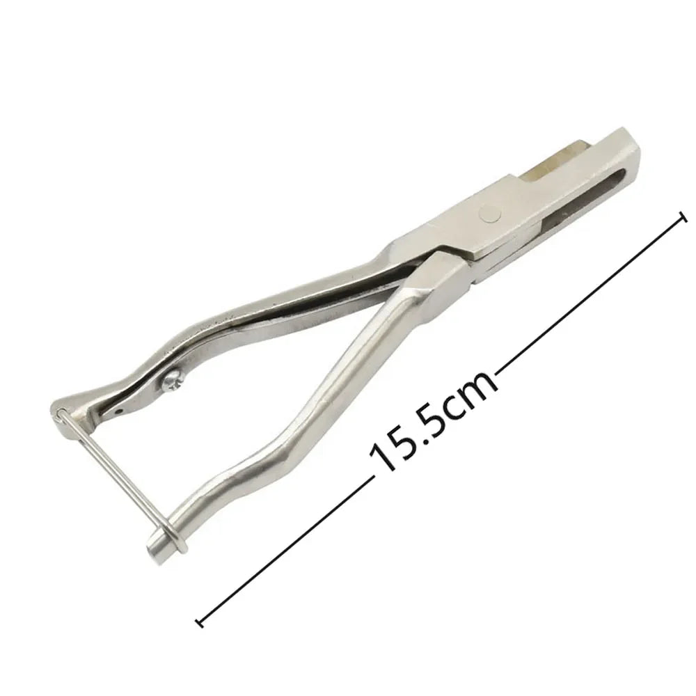 1 Pcs Stainless Steel U-shaped And V-shaped Ear Tongs Pliers Missing Pig Ear Tag Pliers Pig Equipment Farm Animals