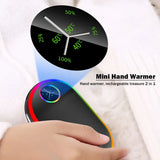 2 in 1 Electric Hand Warmer 3s Fast Heating Hand Warmers USB Rechargeable Power Bank Reusable Warmer Heater for Outdoor Home