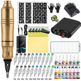 Tattoo Machine Pen Kits Power Supply Rotary Gun With Cartridges Needles Permanent Makeup Machine for Tattoo Artis Beginner Set