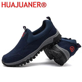 HUAJUANER Fall New Casual Shoes Mens Breathable Zapatillas Hombre 46 Large Size Slip-on Soft Platform Outdoor Men Sneakers