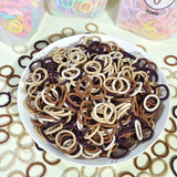 [100 Packs] Baby Rubber Band Does Not Hurt The Hair Small Thumb Ring High Elastic Thread Toddler Seamless Scrunchies Set