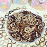 [100 Packs] Baby Rubber Band Does Not Hurt The Hair Small Thumb Ring High Elastic Thread Toddler Seamless Scrunchies Set